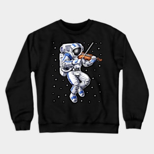 Astronaut Violin Player Crewneck Sweatshirt